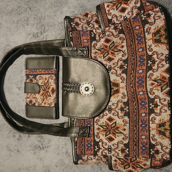 Canyon Sky western/boho purse with checkbook wallet - Picture 1 of 8